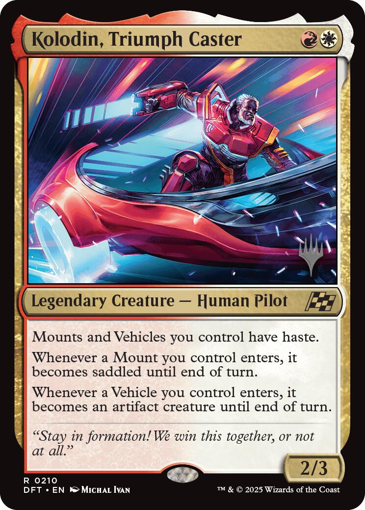 Kolodin, Triumph Caster (Promo Pack) [Aetherdrift Promos] | The CG Realm