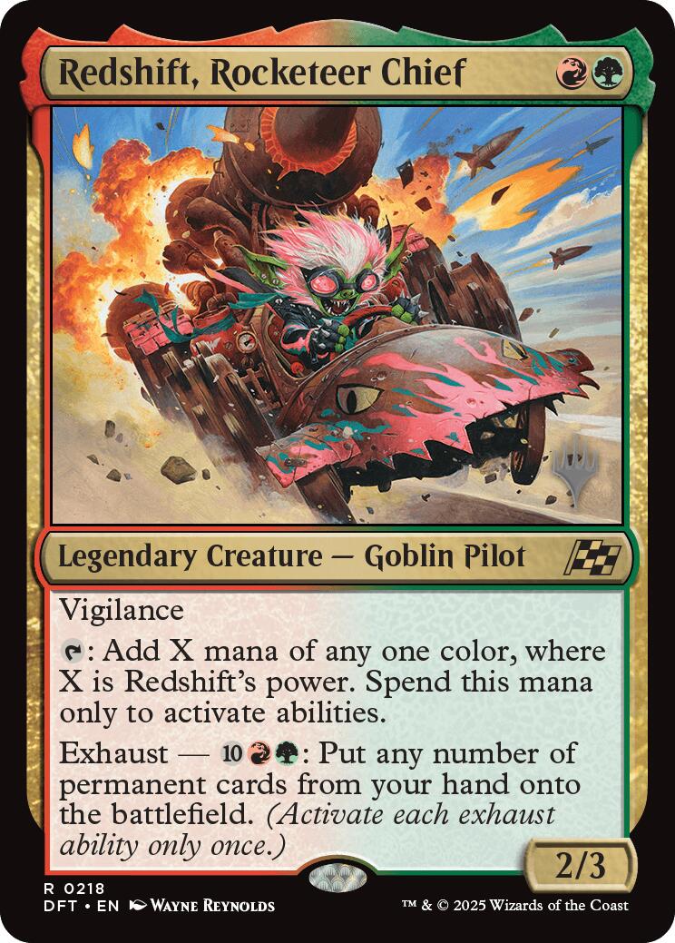 Redshift, Rocketeer Chief (Promo Pack) [Aetherdrift Promos] | The CG Realm
