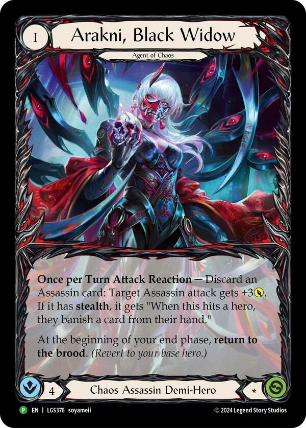 Arakni, Black Widow (Extended Art) [LGS376] (Promo)  Rainbow Foil | The CG Realm