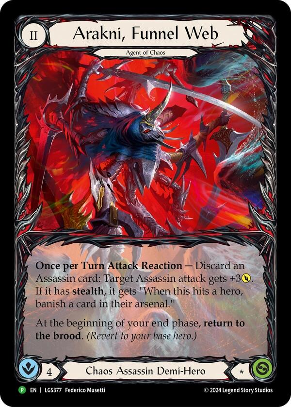 Arakni, Funnel Web (Extended Art) [LGS377] (Promo)  Rainbow Foil | The CG Realm