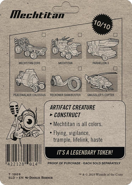 Mechtitan Token (SLD-1969) - Secret Lair Drop (Borderless)