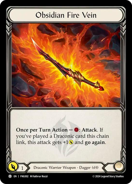 Obsidian Fire Vein [FNG002] (The Hunted Fang Blitz Deck) | The CG Realm