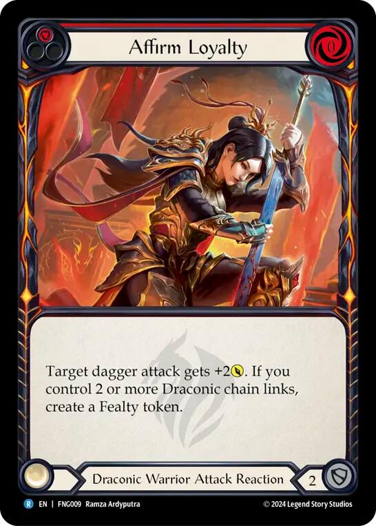 Affirm Loyalty (Red) [FNG009] (The Hunted Fang Blitz Deck) | The CG Realm