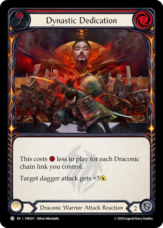 Dynastic Dedication (Red) [FNG011] (The Hunted Fang Blitz Deck) | The CG Realm