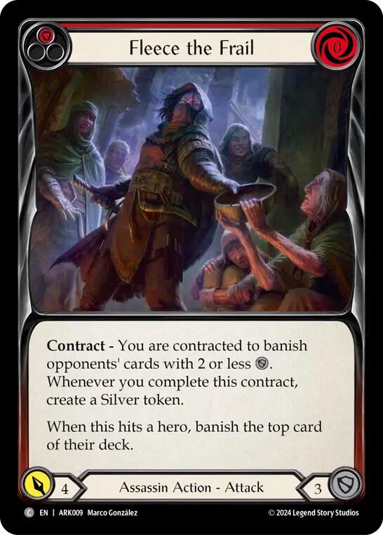 Fleece the Frail (Red) [ARK009] (The Hunted Arakni Blitz Deck) | The CG Realm