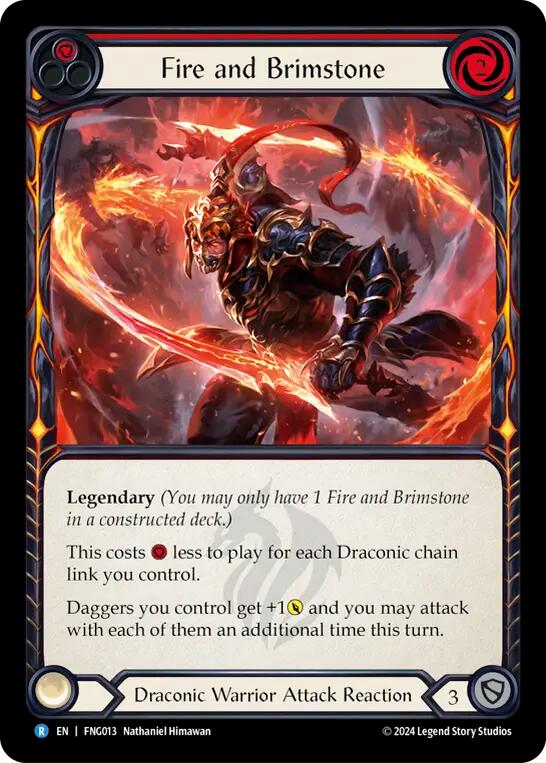 Fire and Brimstone [FNG013] (The Hunted Fang Blitz Deck) | The CG Realm