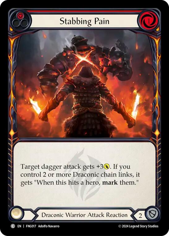 Stabbing Pain (Red) [FNG017] (The Hunted Fang Blitz Deck) | The CG Realm