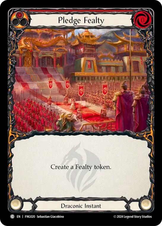 Pledge Fealty (Red) [FNG020] (The Hunted Fang Blitz Deck) | The CG Realm