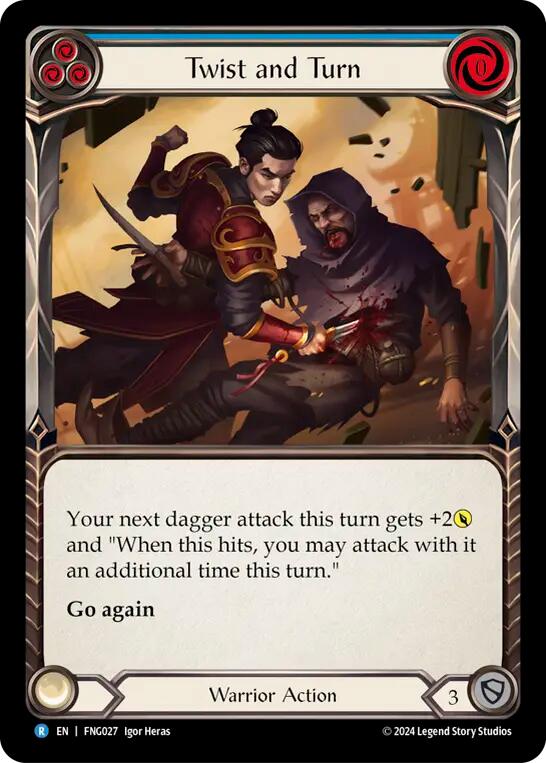 Twist and Turn (Blue) [FNG027] (The Hunted Fang Blitz Deck) | The CG Realm