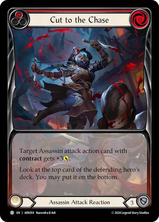 Cut to the Chase (Red) (Extended Art) [ARK014] (The Hunted Arakni Blitz Deck) | The CG Realm