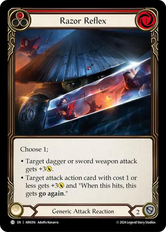 Razor Reflex (Red) [ARK016] (The Hunted Arakni Blitz Deck) | The CG Realm