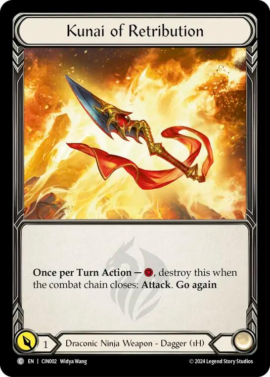 Kunai of Retribution [CIN002] (The Hunted Cindra Blitz Deck) | The CG Realm