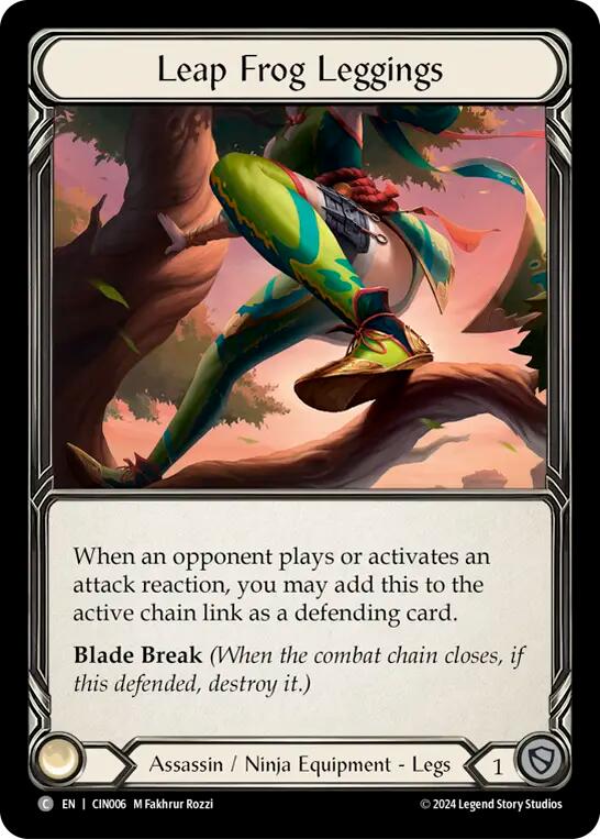 Leap Frog Leggings [CIN006] (The Hunted Cindra Blitz Deck) | The CG Realm