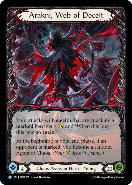 Arakni, Web of Deceit [WOD001] (The Hunted Arakni, Web of Deceit Blitz Deck)  Rainbow Foil | The CG Realm