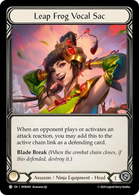 Leap Frog Vocal Sac [WOD003] (The Hunted Arakni, Web of Deceit Blitz Deck) | The CG Realm