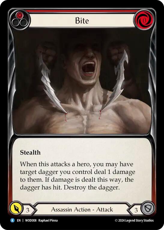 Bite (Red) [WOD008] (The Hunted Arakni, Web of Deceit Blitz Deck) | The CG Realm
