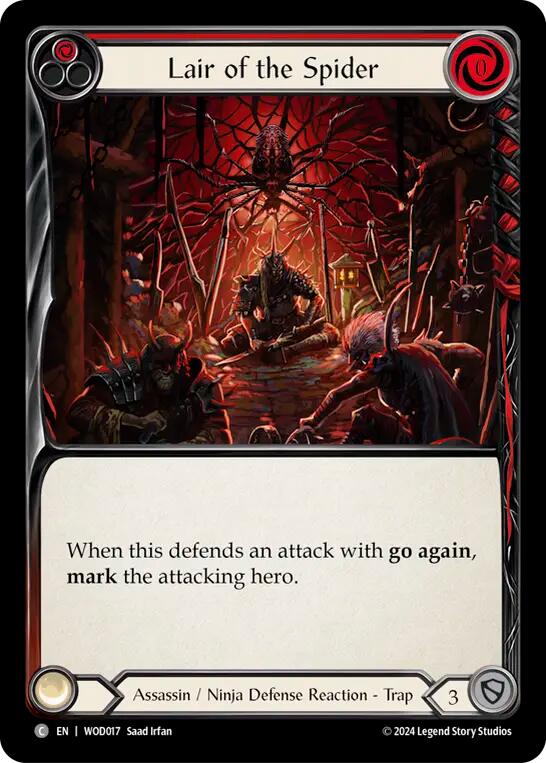 Lair of the Spider (Red) [WOD017] (The Hunted Arakni, Web of Deceit Blitz Deck) | The CG Realm
