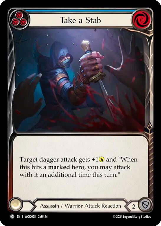 Take a Stab (Blue) [WOD025] (The Hunted Arakni, Web of Deceit Blitz Deck) | The CG Realm
