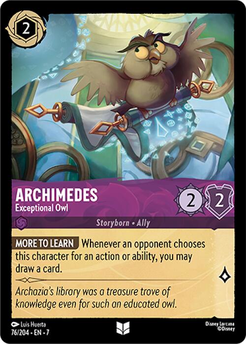 Archimedes - Exceptional Owl (76/204) [Archazia's Island] | The CG Realm