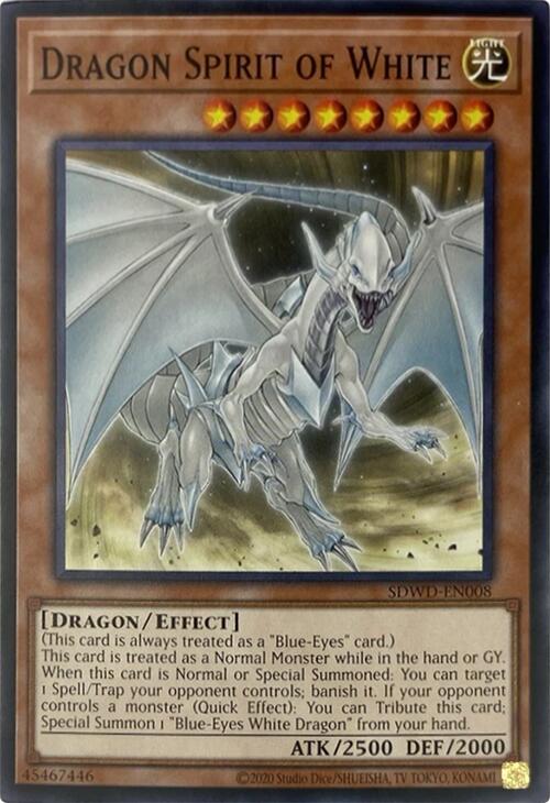 Dragon Spirit of White (Unlimited Misprint) [SDWD-EN008] Common | The CG Realm