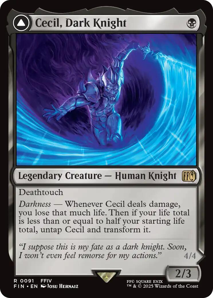 Cecil, Dark Knight // Cecil, Redeemed Paladin [FINAL FANTASY] | The CG Realm