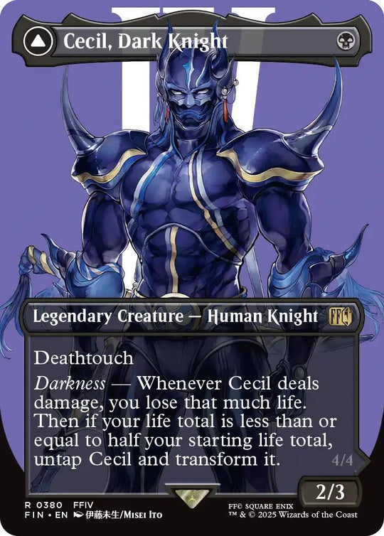Cecil, Dark Knight (Borderless) (FIN-380) - FINAL FANTASY