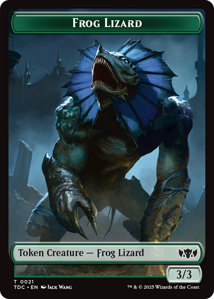 Frog Lizard // Dragon (0014) Double-Sided Token [Tarkir: Dragonstorm Commander Tokens] | The CG Realm
