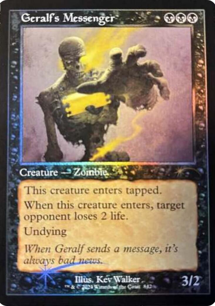 Geralf's Messenger (842) (Retro Frame) [Secret Lair Drop Series] | The CG Realm