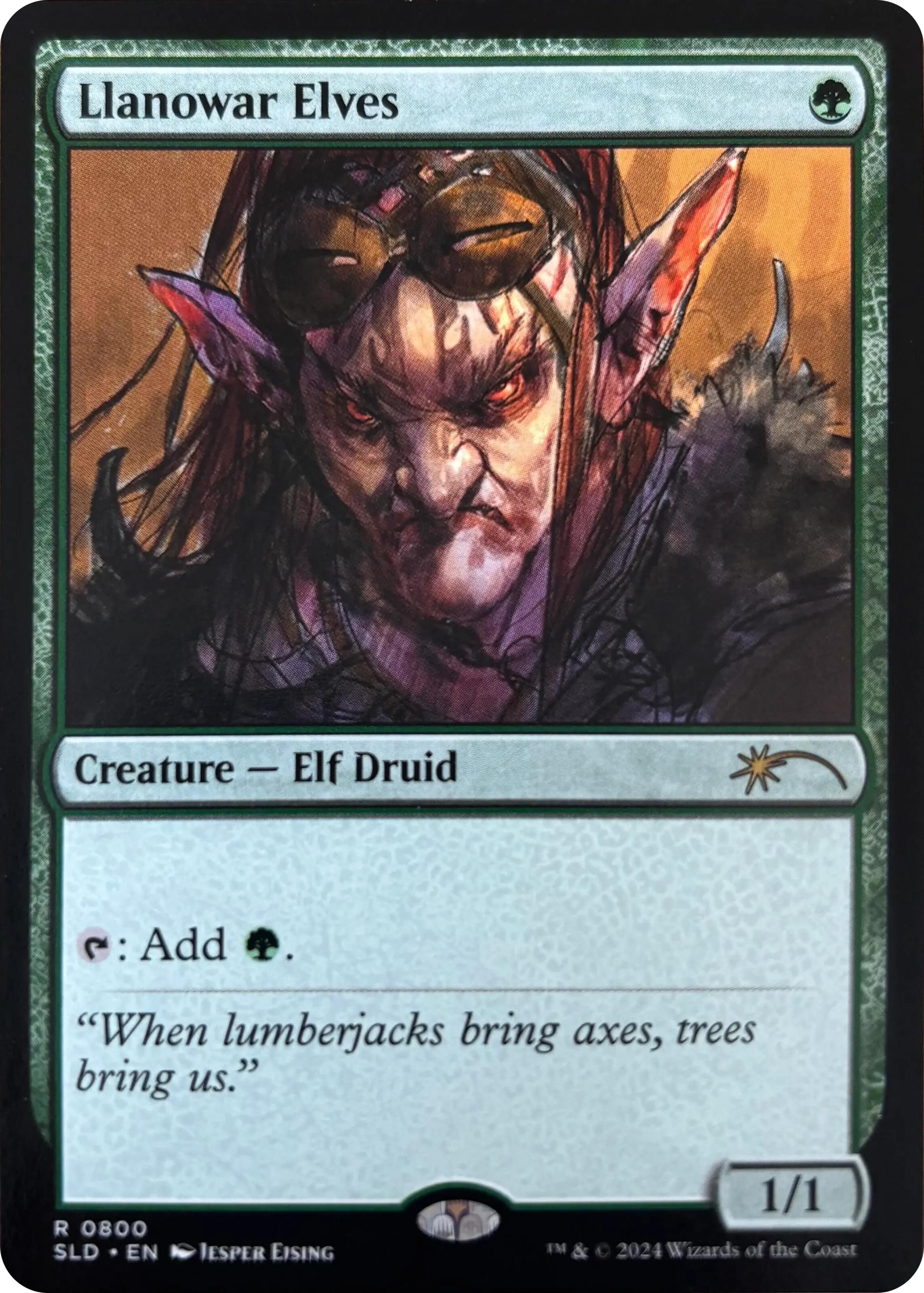 Llanowar Elves (0800) [Secret Lair Drop Series] | The CG Realm