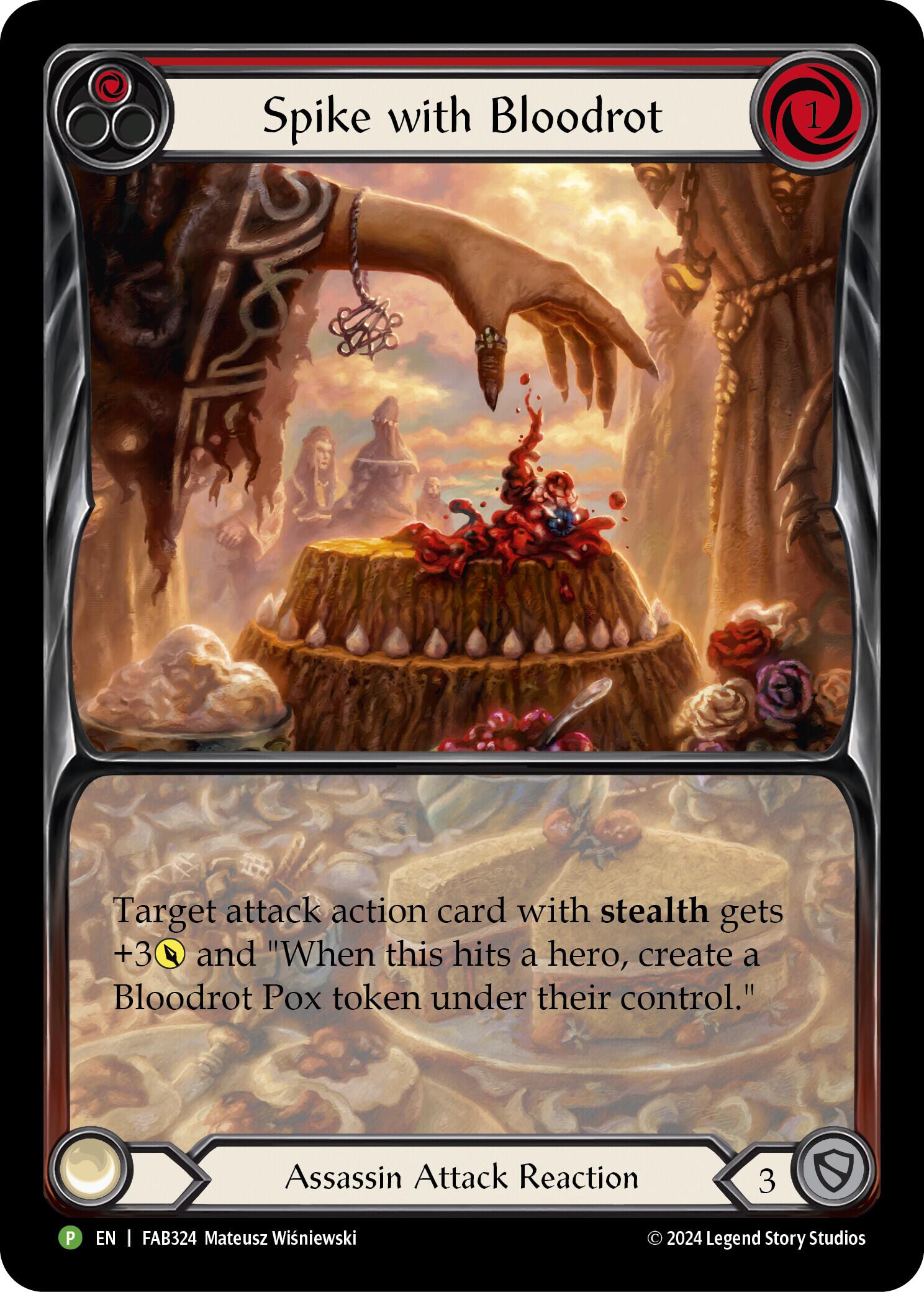 Spike with Bloodrot [FAB324] (Promo)  Rainbow Foil | The CG Realm