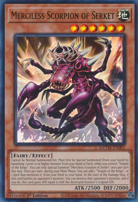 Merciless Scorpion of Serket [MZTM-EN002] Ultra Rare | The CG Realm