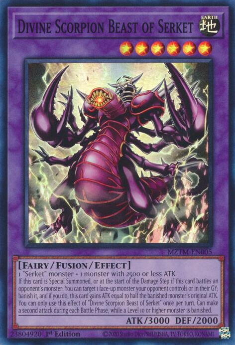 Divine Scorpion Beast of Serket [MZTM-EN005] Super Rare | The CG Realm