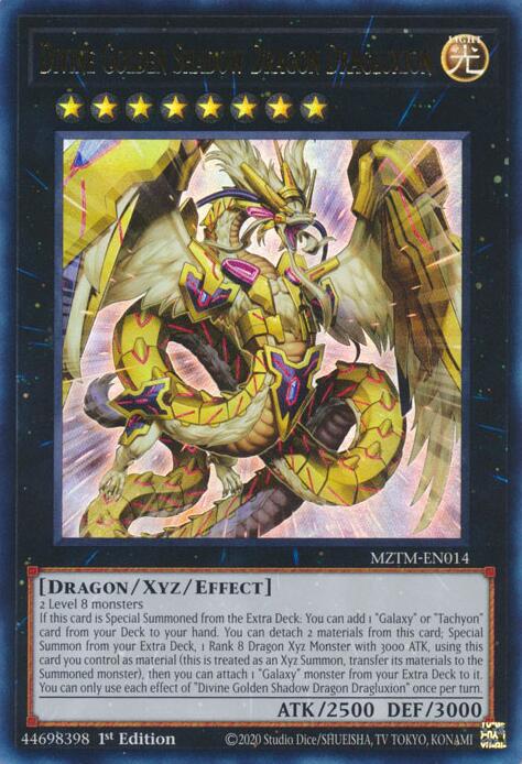 Divine Golden Shadow Dragon Dragluxion [MZTM-EN014] Ultra Rare | The CG Realm