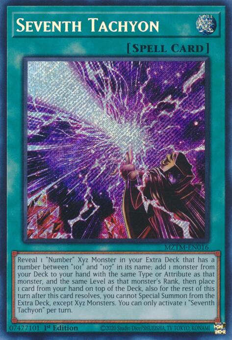 Seventh Tachyon [MZTM-EN016] Secret Rare | The CG Realm