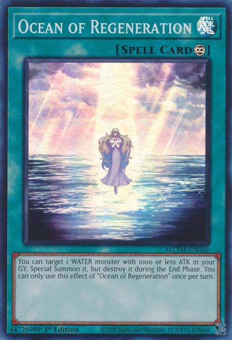 Ocean of Regeneration [MZTM-EN036] Super Rare | The CG Realm