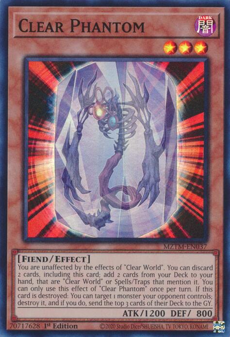 Clear Phantom [MZTM-EN037] Super Rare | The CG Realm
