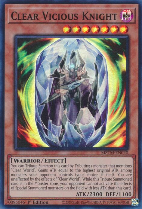 Clear Vicious Knight [MZTM-EN040] Super Rare | The CG Realm