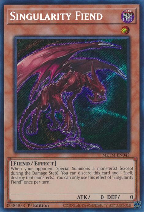 Singularity Fiend [MZTM-EN042] Secret Rare | The CG Realm