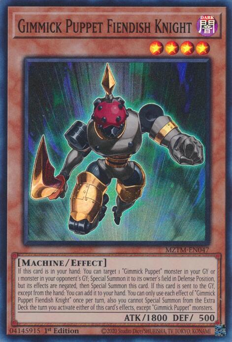Gimmick Puppet Fiendish Knight [MZTM-EN047] Super Rare | The CG Realm