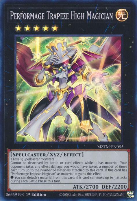 Performage Trapeze High Magician [MZTM-EN055] Super Rare | The CG Realm