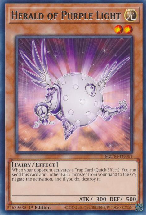 Herald of Purple Light [MZTM-EN061] Rare | The CG Realm