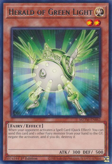 Herald of Green Light [MZTM-EN062] Rare | The CG Realm