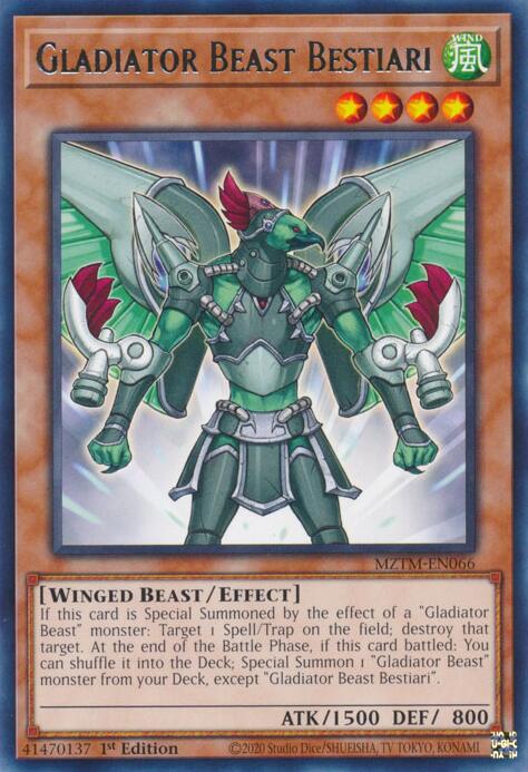 Gladiator Beast Bestiari [MZTM-EN066] Rare | The CG Realm