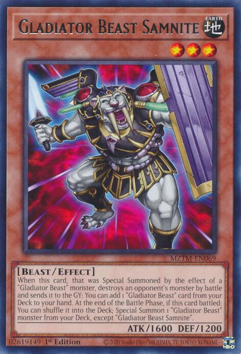 Gladiator Beast Samnite [MZTM-EN069] Rare | The CG Realm