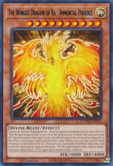 The Winged Dragon of Ra - Immortal Phoenix [MZTM-EN074] Rare | The CG Realm