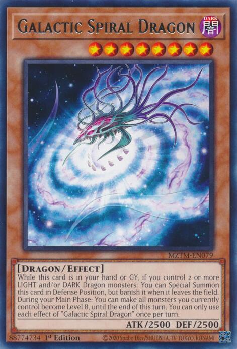 Galactic Spiral Dragon [MZTM-EN079] Rare | The CG Realm