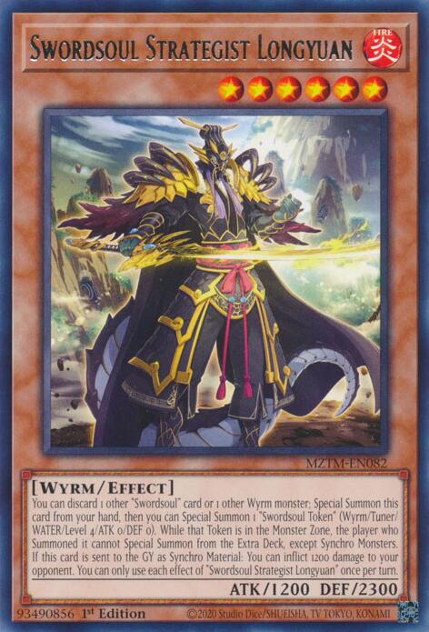 Swordsoul Strategist Longyuan [MZTM-EN082] Rare | The CG Realm