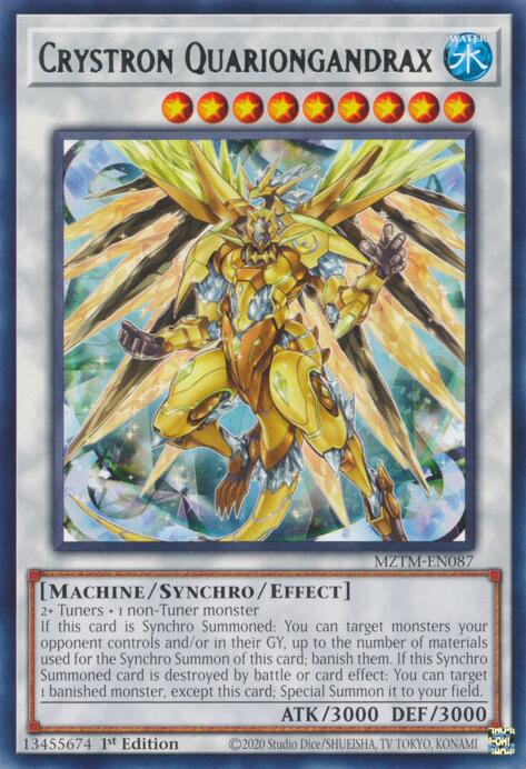 Crystron Quariongandrax [MZTM-EN087] Rare | The CG Realm
