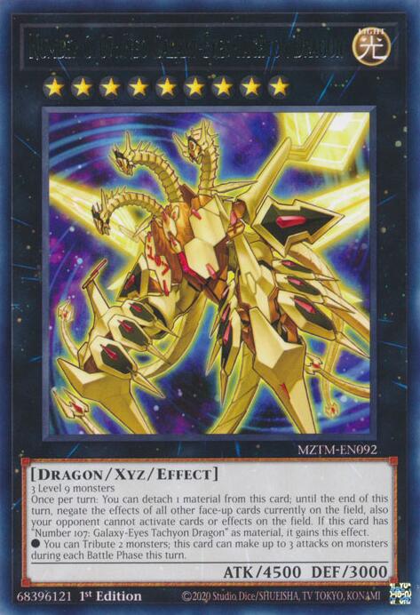 Number C107: Neo Galaxy-Eyes Tachyon Dragon [MZTM-EN092] Rare | The CG Realm