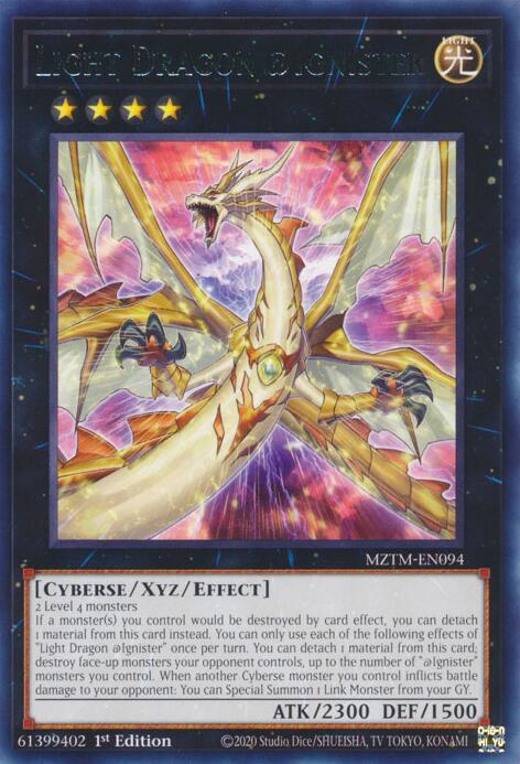 Light Dragon @Ignister [MZTM-EN094] Rare | The CG Realm
